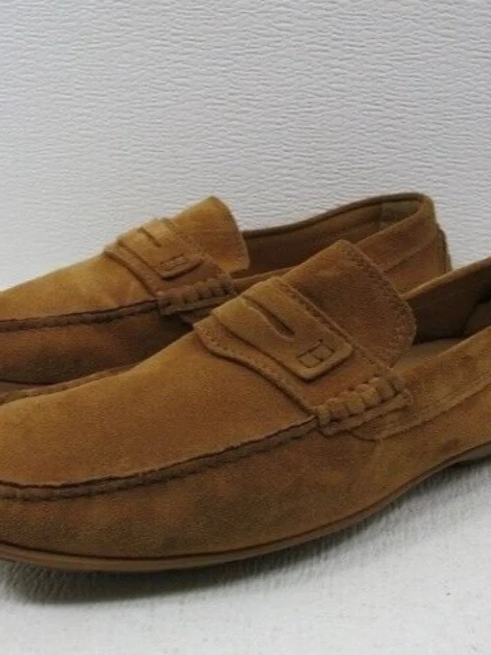 Saks Fifth Avenue Suede Leather Driving Moccasins Casual Footwear Men's Shoes 8